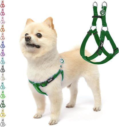 PUPTECK No Pull Dog Harness Soft Adjustable Basic Nylon Step in Puppy Vest Outdoor Walking with ID Tag65