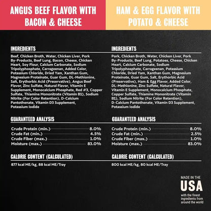 Cesar Loaf & Topper Wet Dog Food, Variety Pack, 3.5 Oz, 24 Count | Real Meat #1 Ingredient, No Fillers or Artificial Flavors, Easy-To-Digest, Slow-Cooked Tender Texture, Easy Peel Trays9