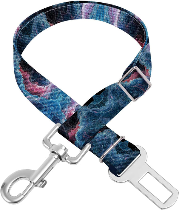 Adjustable Pet Cat and Dog Car Seat Belt，The Lanyard Is Flexible and Adjustable from 20 to 33 Inches (Floral)18