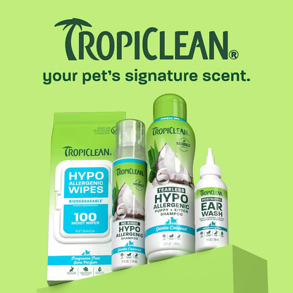 Tropiclean Hypoallergenic Dog Wipes, Fragrance Free, 100Ct | for Dogs, Cats, Puppies & Kittens | Sensitive Skin Safe | Gently Removes Dirt & Dander7