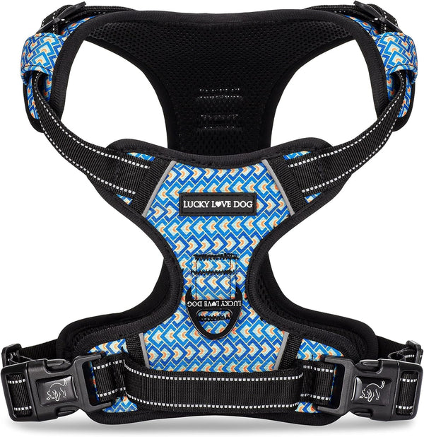 Lucky Love Dog No Pull Dog Harness, Adjustable and Easy to Walk, Cute Patterned Harness for Medium Male & Female Dogs - Blackbird, Medium4