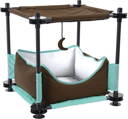 Kitty City Claw Indoor and Outdoor Mega Kit Cat Furniture, Cat Sleeper, Outdoor Kennel1