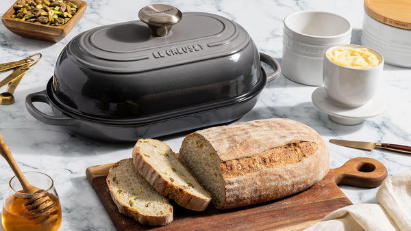 Le Creuset Enameled Cast Iron Oval Bread Oven, 11.5 Inch, Sea Salt5