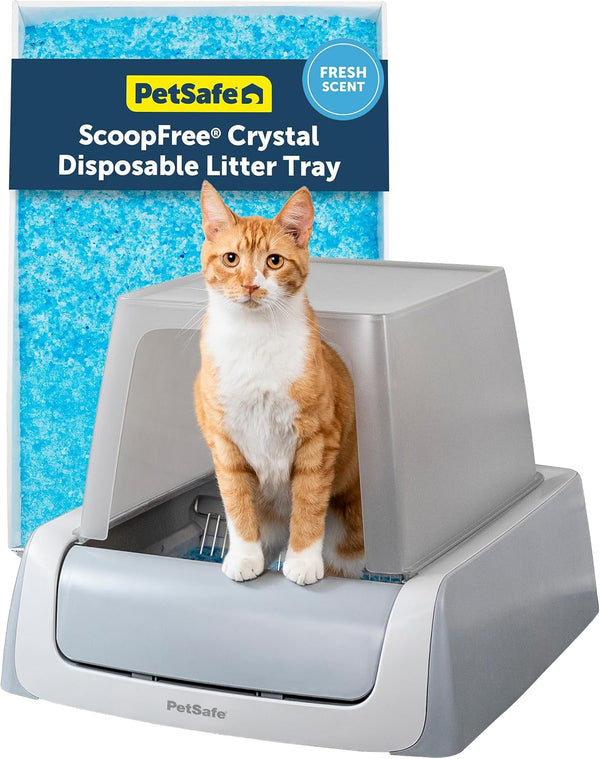 Petsafe Scoopfree Crystal Pro Legacy Self-Cleaning Litter Box, Uncovered | Hands-Free Automatic Cleaning, Advanced Odor Control, Health Counter Display, Includes 1 Disposable Crystal Litter Tray13