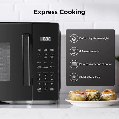 BLACK+DECKER Countertop Microwave Oven, 1.1 Cu.Ft,1000W,Child Safety,Black | 6 One-Touch Presets, Express Cooking, 10 Power Levels, Child Safety Lock, for Apartments & Dorms5