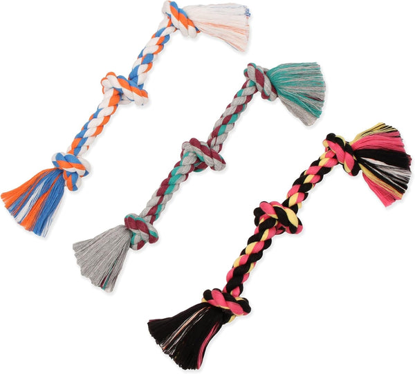 Mammoth Flossy Chews Color Rope Tug – Premium Cotton-Poly Tug Toy for Dogs – Interactive Rope– Dog Chew Toy, Assorted Colors4