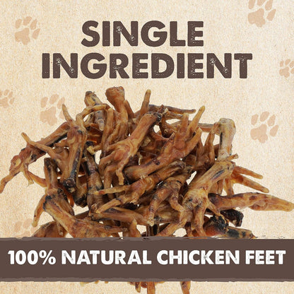 Mighty Paw Naturals Chicken Feet Dog Treats, Single Ingredient, 30 Pack | High Protein, Glucosamine & Chondroitin, Supports Joint Health, for Puppies, Slow-Dried, Grain-Free, Low Odor2