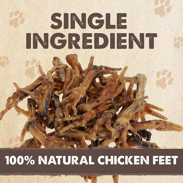 Mighty Paw Naturals Chicken Feet Dog Treats, Single Ingredient, 30 Pack | High Protein, Glucosamine & Chondroitin, Supports Joint Health, for Puppies, Slow-Dried, Grain-Free, Low Odor2