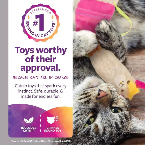Smartykat Leggy Llama Catnip Crinkly Plush Kicker Cat Toy, Soft Floppy Body for Wrestling & Bunny Kicks for Cats & Kittens2
