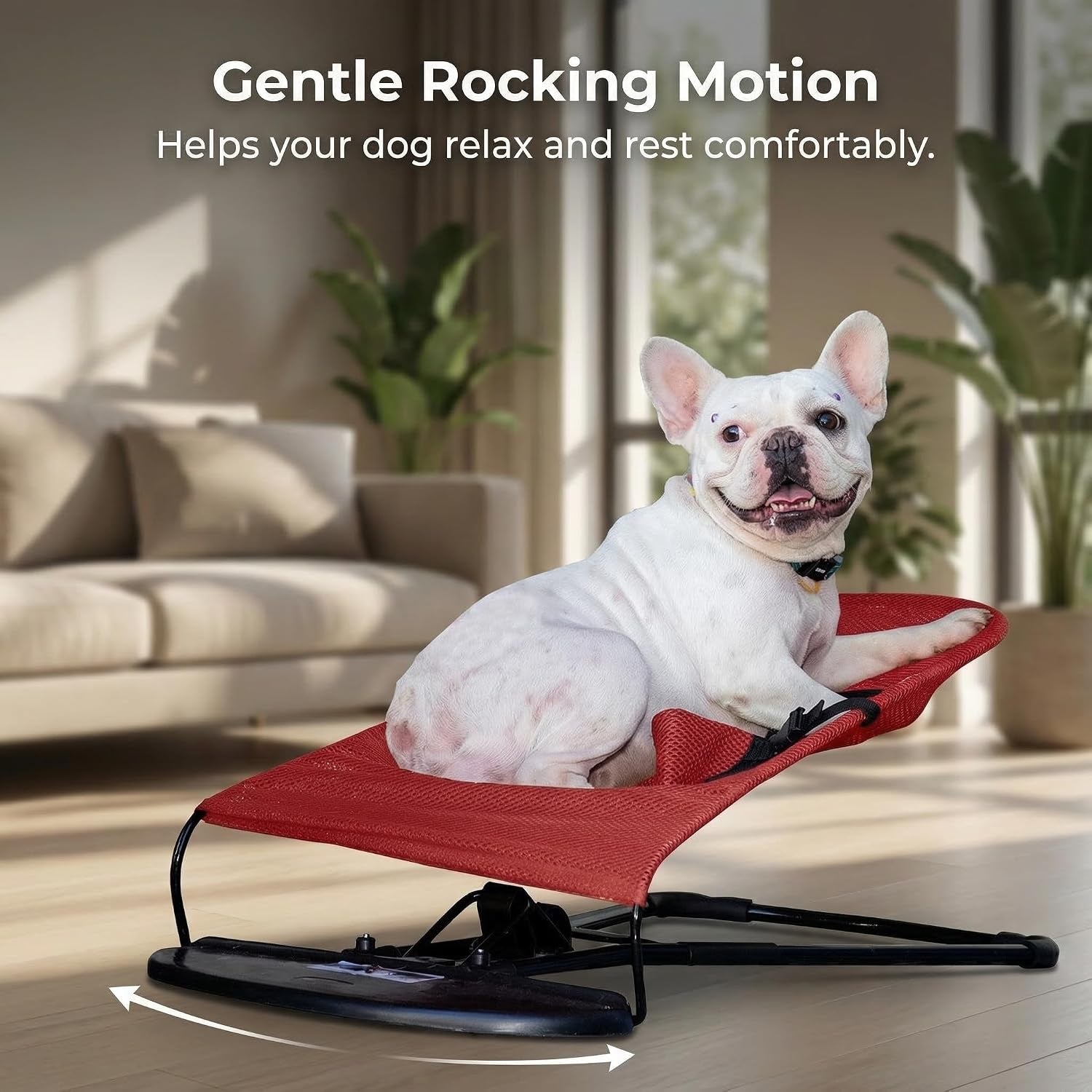 cat-dog-rocking-chair-bouncer-bed-for-frenchie-french-bulldog-lounge-outdoor-portable-foldable-pet-furniture-adjustable-height-breathable-mesh-safety-harness-for-small-animals-puppies