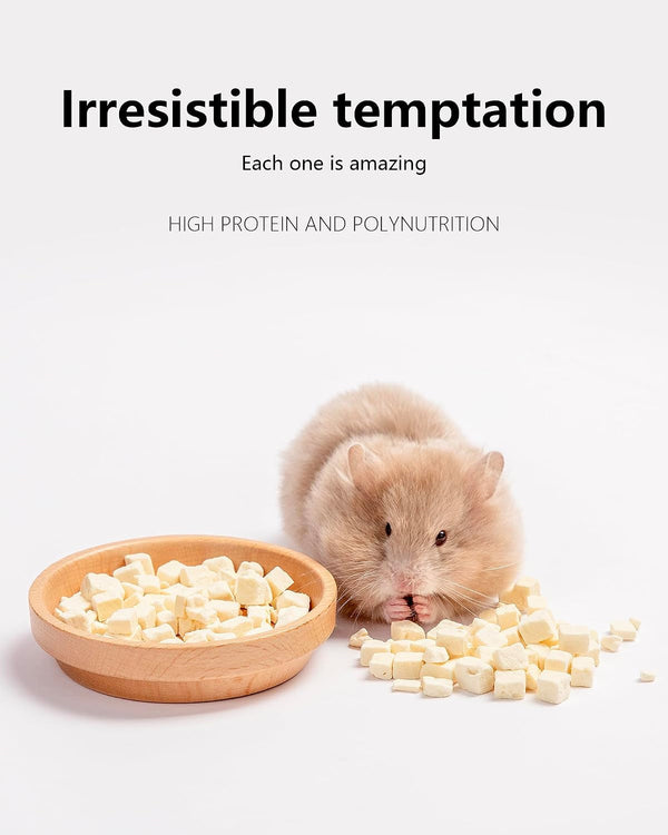 Niteangel Hamster Snack & Treats Toy - Freeze-Dried Tofu No Additive | Delivers Essential Vitamins & Minerals- Small Animal Natural Treat for Dwarf Syrian Hamsters Gerbils Mice Degus or Small Pets2