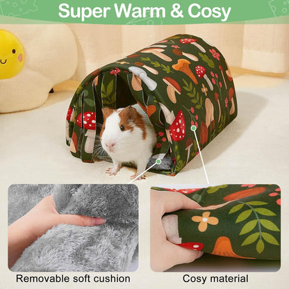 Unicorn Catcher Washable Guinea Pig Tunnel with Curtains for Small Animals | Cozy Small Pet Hideout Featuring Curtains for Privacy Ideal for Hamsters, Chinchillas and Bunnies to Rest and Play3
