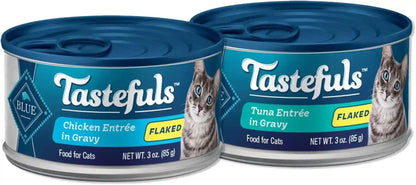 Blue Buffalo Tastefuls Flaked Adult Wet Cat Food Variety Pack (Tuna, Chicken, Fish & Shrimp), Natural Ingredients Enhanced with Vitamins, Minerals & Other Nutrients, 3-Oz. Each (12 Cans)29