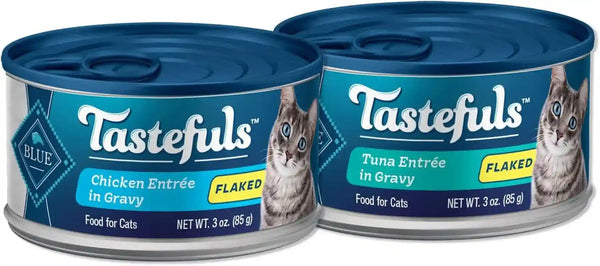 Blue Buffalo Tastefuls Flaked Adult Wet Cat Food Variety Pack (Tuna, Chicken, Fish & Shrimp), Natural Ingredients Enhanced with Vitamins, Minerals & Other Nutrients, 3-Oz. Each (12 Cans)29
