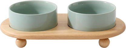 Havniva Cat Bowls Set of Two, 5.1” Ceramic Cat Food and Water Bowls | Cat Food Bowls Whisker Friendly, Non-Slip Base, Food-Grade Ceramic, Wide Opening, Dishwasher Safe, Cat Bowls for Indoor Cats20
