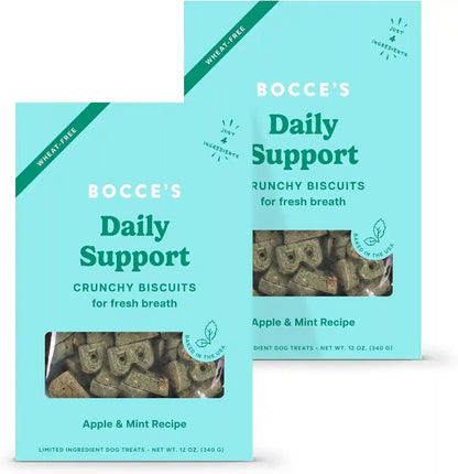 Bocce'S Bakery Breath Support Crunchy Biscuits Dog Treats, Apple Mint 12 Oz | Oven Baked, Wheat-Free Everyday Dog Treat Biscuits - Made with Real, Limited Ingredients and Baked in the USA9