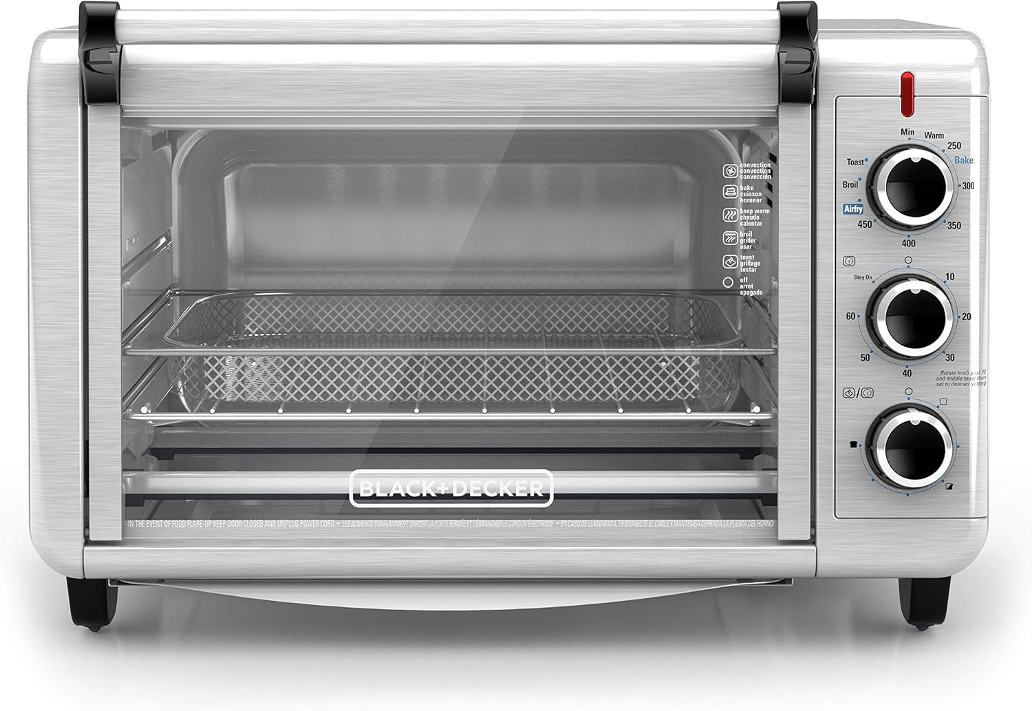 black-decker-crisp-n-bake-air-fry-toaster-oven-stainless-steel-to3215ss-6-slice