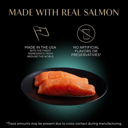 Sheba Perfect Portions Cuts Wet Cat Food, Sustainable Salmon, 2.6 Oz, 24 Ct | Grain-Free, Sustainable Salmon, 48 Servings, No Fillers or Artificial Flavors, Essential Vitamins & Minerals, Twin-Pack Trays2