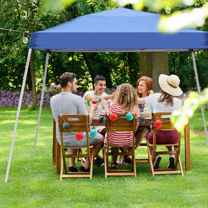 10X10Ft Slant Leg Pop up Canopy Tent, Portable Outdoor Shelter | 10X10Ft Base 8X8Ft Top, Adjustable Heights, Instant Shelter with Carrying Bag for Patio Deck Garden and Beach5