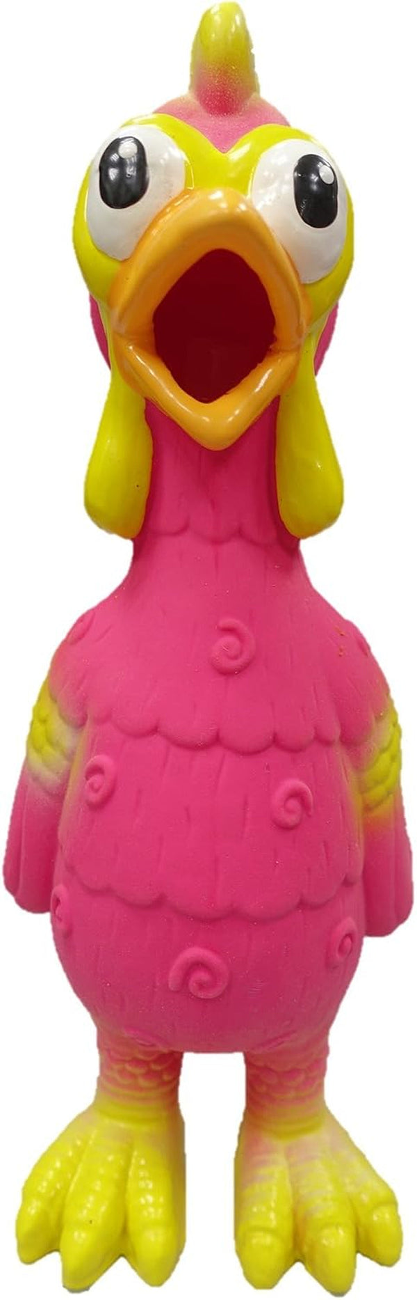 Latex Chicken Design with Swirl Pattern Dog Toy (Blue)4