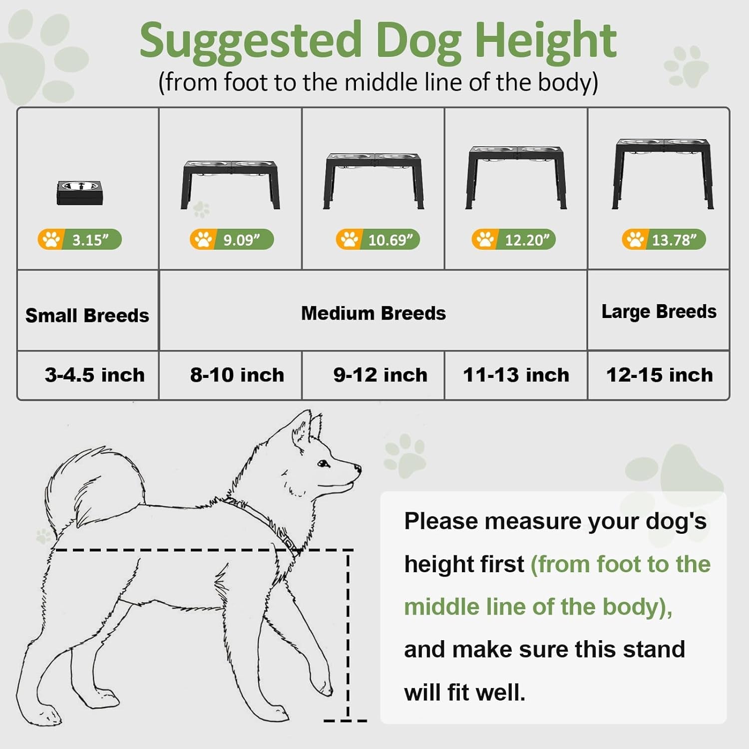 xiaz-elevated-dog-bowls-large-breed-raised-dogs-bowl-stand-large-medium-sized-dog-stainless-steel-food-water-bowl-stands-5-heights-adjustable-9-11-12-14in-black-pet-feeder-dish-station