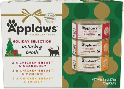 Applaws Fish Variety in Broth Wet Cat Food, 3-Flavor 12-Pack 2.47 Oz Cans | 100% Natural, High Quality Ingredients, High Protein, No Artificial Additives, Limited Ingredients8
