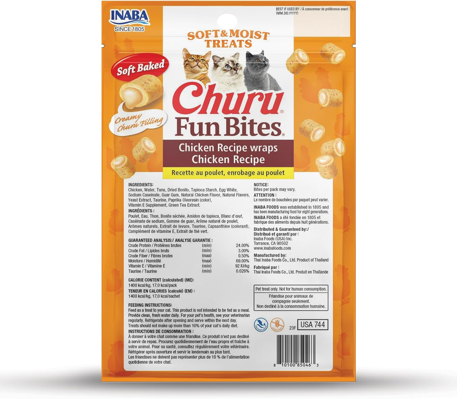 inaba-churu-fun-bites-chewy-cat-treats-chicken-18ct-immune-support-antioxidant-support-69-moisture-low-calorie-grain-free-preservative-free-18-x-0-42-oz-tetras-packs
