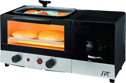 BM-1120B: 3-In-1 Breakfast Maker, Stainless Steel & Black4