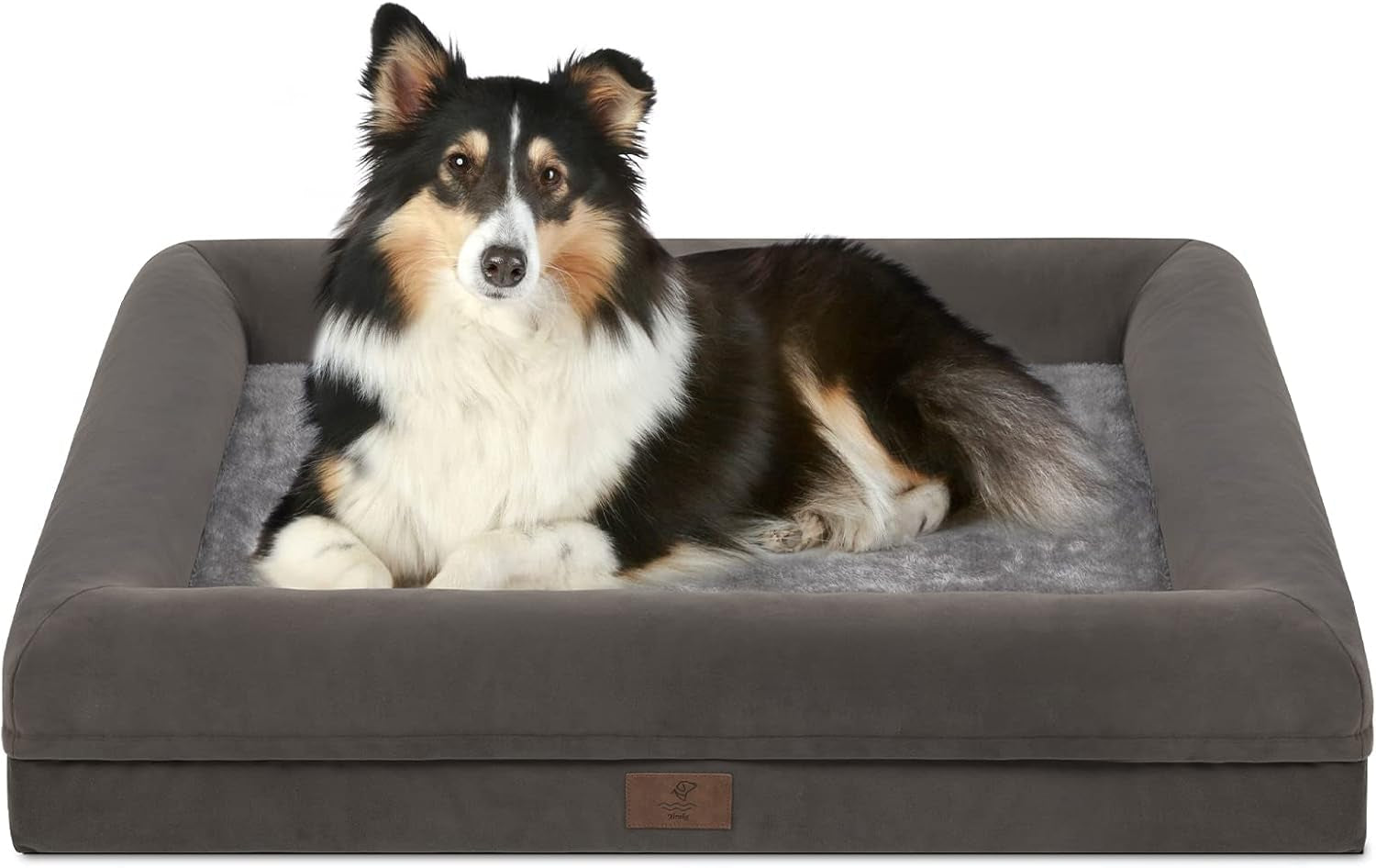 xl-orthopedic-waterprood-dog-bed-for-extra-large-size-dogs-360-degree-bolster-support-egg-crate-foam-waterproof-liner-non-slip-bottom-machine-washable-cover-45-x-35-inch