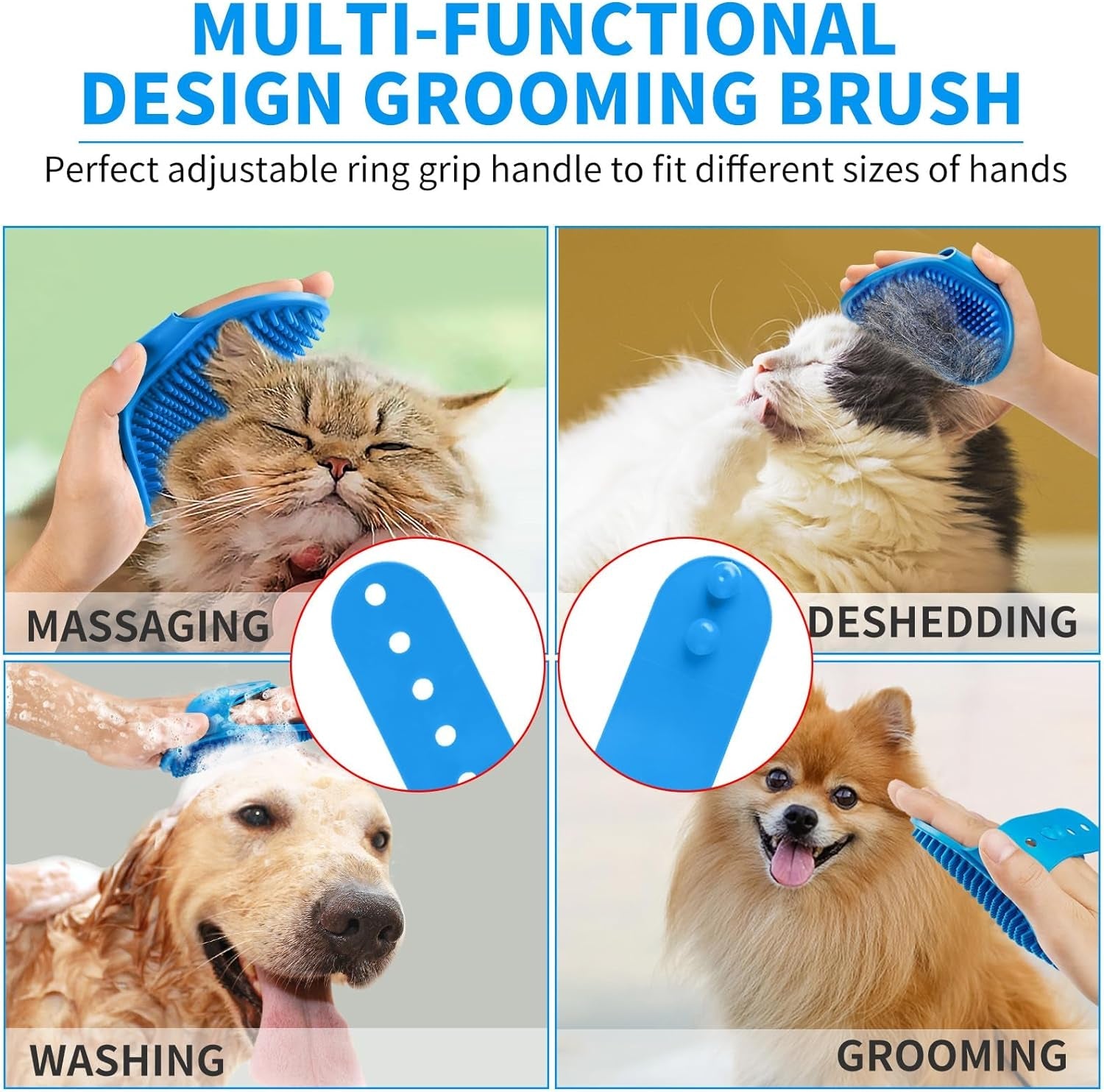 comotech-6pcs-dog-bath-brush-dog-toothbrush-adjustable-handle-shampoo-brush-scrubber-for-short-long-haired-dogs-cats-effectively-solve-odor-stain-removal-problems-blue-blue-blue
