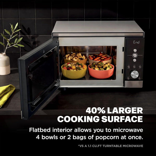Ninja® Crispi™ Microwave & Air Fryer with Fusioncrisp, Silver, MW101 | Replaces a Countertop Microwave and Air Fryer with 14 Functions; Fast 1000W Microwave and Powerful 1700W Ninja® Air Fryer.5