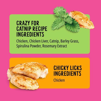 Bonkers Purrpops Freeze-Dried Cat Treats, Catnip and Chicken Flavors, Epic Value Pack, 32 Count2