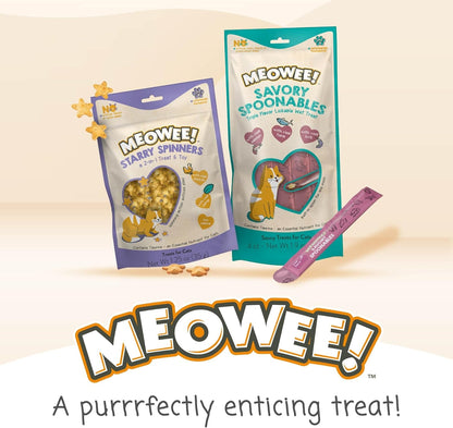 MEOWEE! Savory Spoonables Variety Pack, 12 Count Tube, Triple Flavor Squeezable Lickable Wet Treats for Cats with Built-In Spoon for Less Mess11