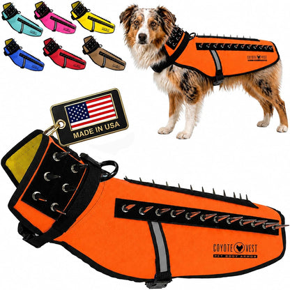 Coyotevest Dog Harness, Stab-Resistant Coyote Vest, Small, Neon Pink | Reflective Stab-Resistant Vest Helps Protect Small Dogs from Coyotes, Aggressive Dogs and Birds of Prey, Made in the USA14