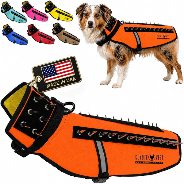 Coyotevest Dog Harness, Stab-Resistant Coyote Vest, Small, Neon Pink | Reflective Stab-Resistant Vest Helps Protect Small Dogs from Coyotes, Aggressive Dogs and Birds of Prey, Made in the USA14
