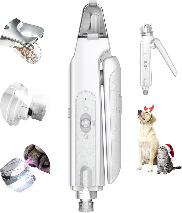 CATPICK 2-In-1 Cat Nail Clippers & Dog Nail Clippers Trimmers for Large Medium Small Dogs Cats Claw Trimmer Quick Sensor and Safety Guard USB Rechargeable with 2 LED Lights Dogs Nail Trimmer9