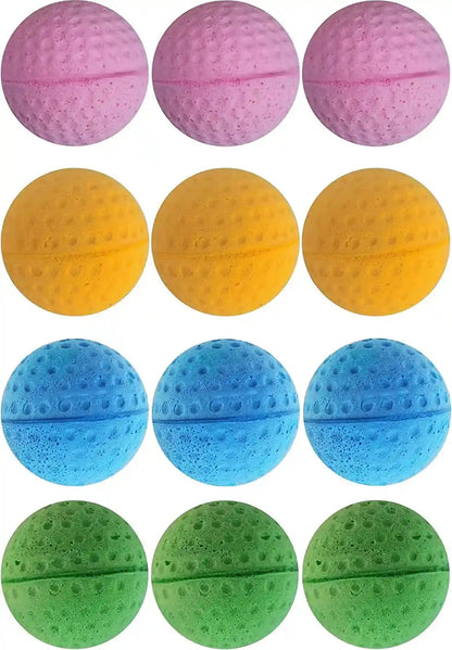 Cat Foam Ball Cat Sponge Ball Toy Soccer Toy (12Pack)1