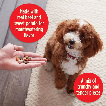 Milk-Bone Trail Mix Dog Treats, Real Beef & Sweet Potato Flavor, 20 Ounces | Made with Real Beef & Sweet Potato, Bite Sized Dog Treats in a Mix of Fun Shapes and Textures3
