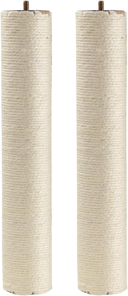 SHENGOCASE Cat Tree Tower Replacement Post with Built in M8 Screw, 23.2 Inch Length, 3 Inch Diameter, 2-Pack6