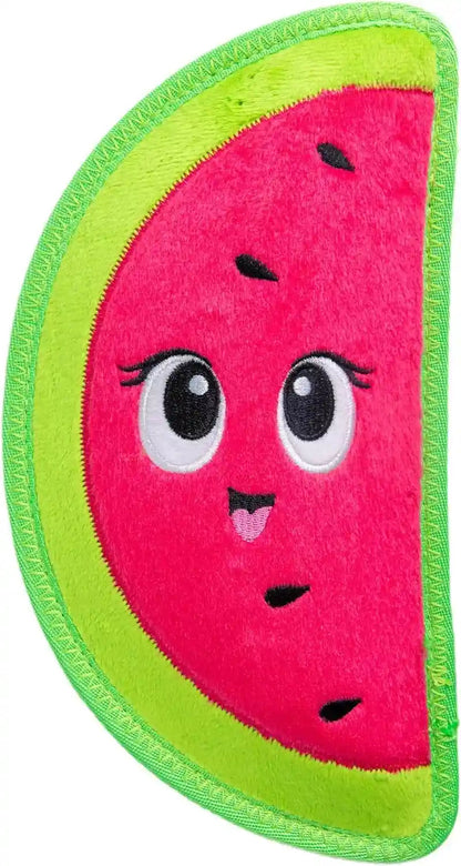 Outward Hound Tough Skinz Durable Squeaky Dog Toy with Two Tough Layers, Watermelon, Red, Medium1