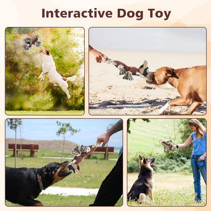 IOKHEIRA Dog Toys for Aggressive Chewers,Tough Indestructible Dog Toys,Squeaky Toys for Large Dogs,Durable Dog Chew Toys (Auburn)6