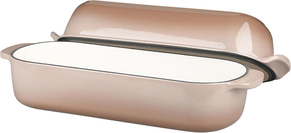 Enameled Cast Iron Loaf Pan with Lid, Bread Pan, Dutch Oven Bread Pan for Homemade Sourdough Bread Baking, 12.5X5.5 Inch, 5Qt, Mocha4