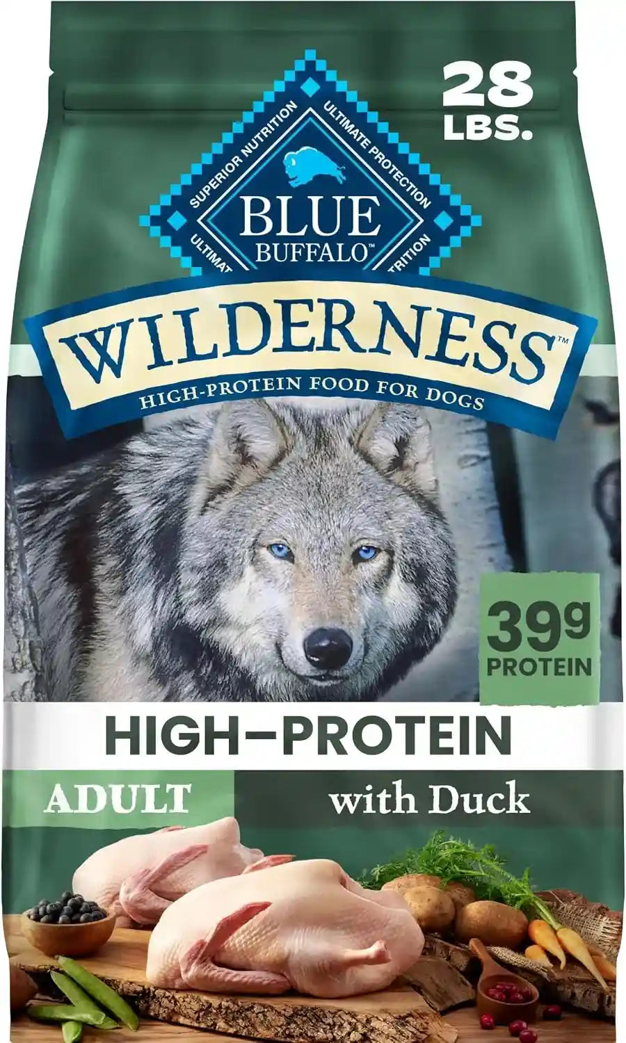 blue-buffalo-wilderness-chicken-adult-dry-dog-food-with-wholesome-grains-antioxidant-rich-fruits-veggies-39g-protein-vibrant-energy-for-an-active-life-made-with-natural-ingredients-28-lbs