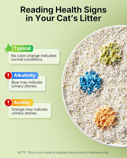 PETKIT Tofu Cat Litter, Clumping Flushable, Urine Ph Detection Tofu Litter | 100% Natural Ingredients Plant Cat Litter, Dust-Free,Low Tracking and Odor Control4