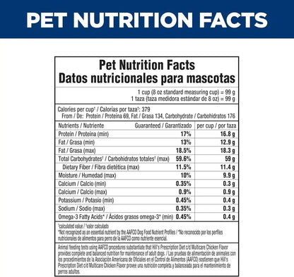HILL'S PRESCRIPTION DIET C/D Multicare Urinary Care Dry Dog Food | #1 Veterinarian Recommended, Chicken Recipe, 8.5 Lb. Bag12