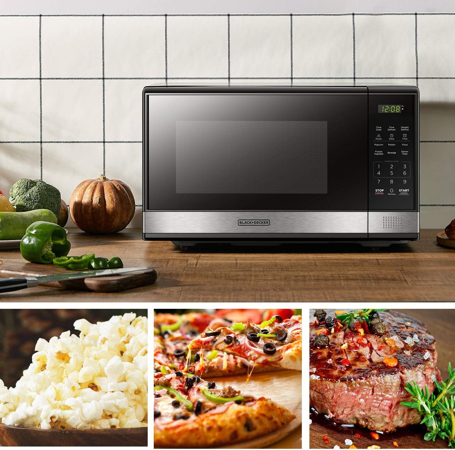 black-decker-microwave-oven-countertop-1-1-cu-ft-1000w-stainless-steel-push-button-door-child-safety-lock-6-auto-cook-presets-10-power-levels