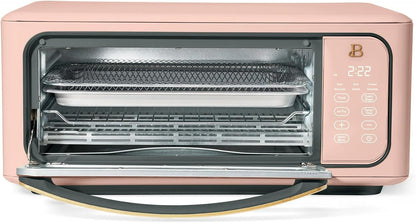 Infrared Air Fry Toaster Oven 9 Slice, 1800W Countertop Oven with Convection & Air Fry Functions, Digital Touch Display, Multi Cooking Modes for Baking, Broiling & Reheating (Rose)6