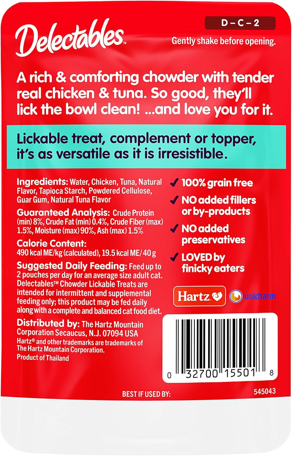 delectables-lickable-treat-chowder-wet-cat-treat-with-real-tuna-chicken-food-topper-hydrating-grain-free-no-fillers-by-products-added-preservatives-1-4oz-pouch-12ct