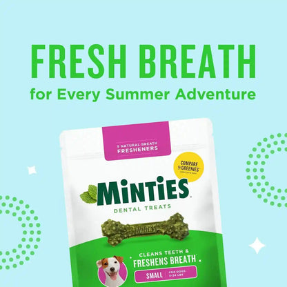 Minties Dog Dental Bone Treats, Tiny/Small Dental Dog Treats, 16 Ounces, Cleans Teeth, Fight Bad Breath, Removes Plaque and Tartar, 40 Count9