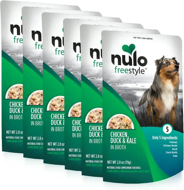Nulo Freestyle Variety Flavor Real Meat Grain-Free Premium Puppy & Dog Food Topper, 2.8 Ounce (Pack of 6)13